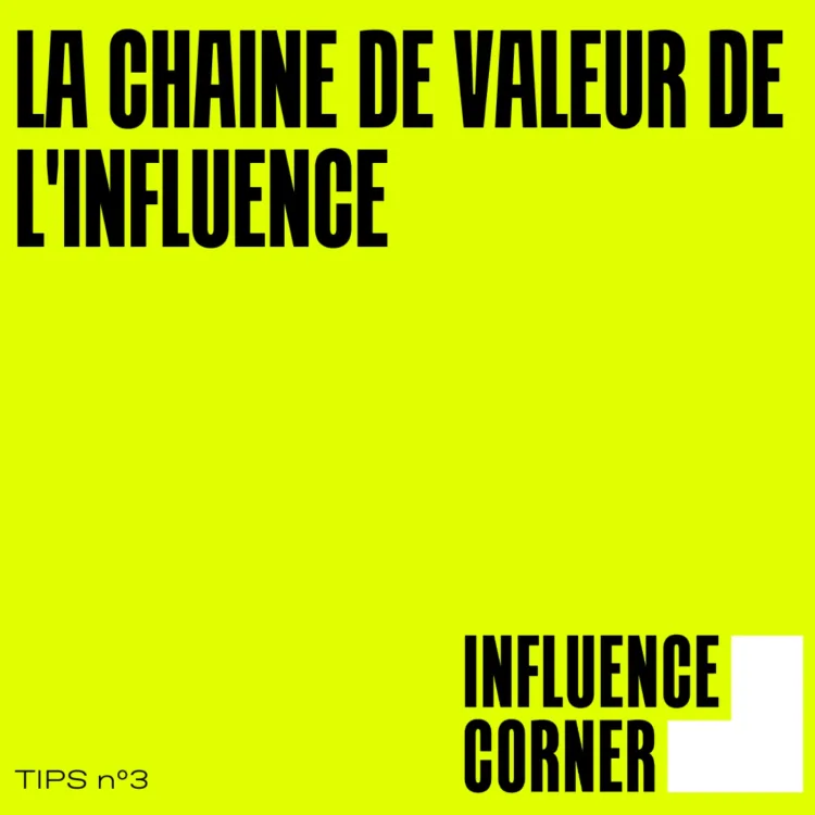 Tips : La chaîne de valeur de l'influence - Influence Corner